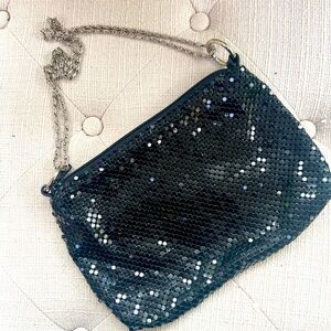 Sequin Black Shoulder Bag